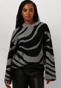 grijze object trui objdiana lo l/s knit pullover