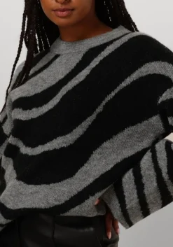 grijze object trui objdiana lo l/s knit pullover