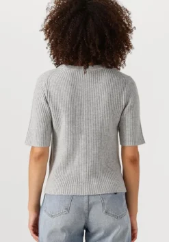 grijze object trui objelva 2/4 re o-neck knit