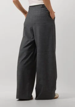 grijze object wijde broek objlesli hw lo wide pants