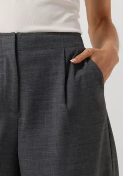 grijze object wijde broek objlesli hw lo wide pants