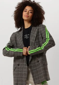 grijze penn & ink blazer 517 blazer stripe