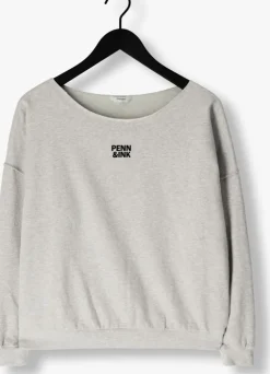 grijze penn & ink trui sweater w25f1703