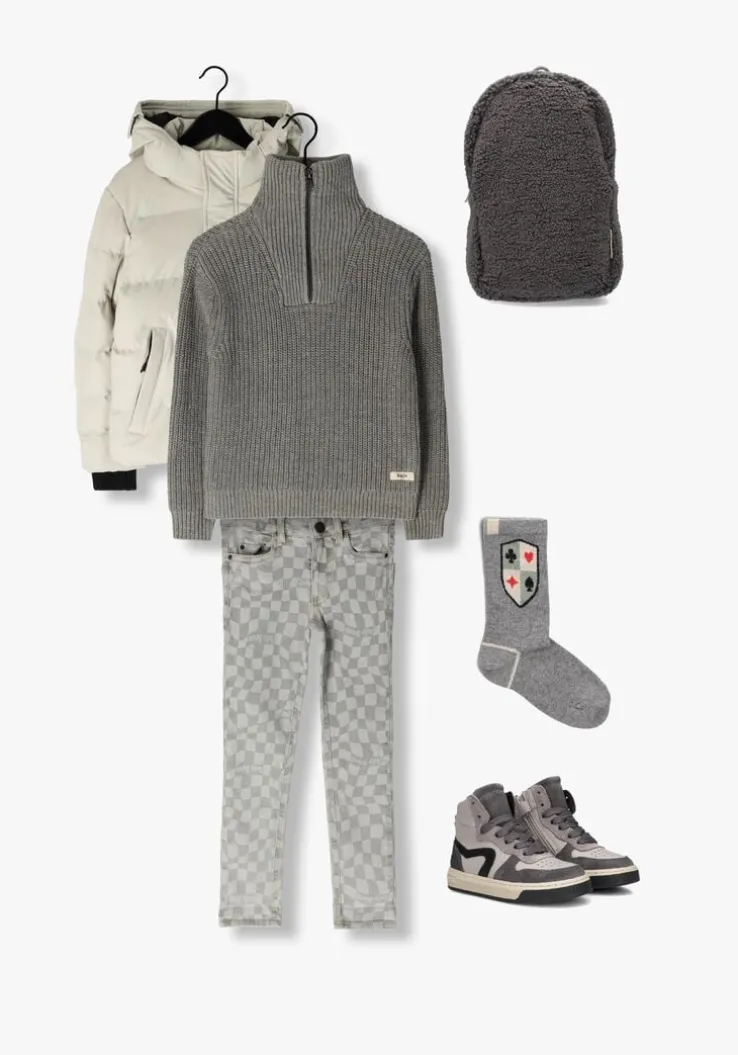 grijze pinocchio hoge sneakers p1301