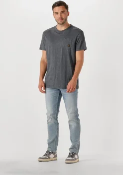 grijze pme legend t-shirt short sleeve r-neck linen jersey