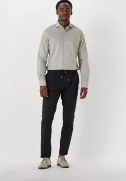 grijze profuomo klassiek overhemd shirt x-cutaway japanese knitted