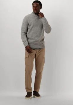 grijze profuomo trui pullover crew neck