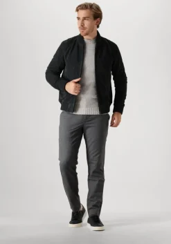 grijze profuomo trui pullover crew neck
