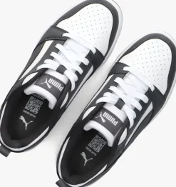 grijze puma lage sneakers rebound v6 lo jr