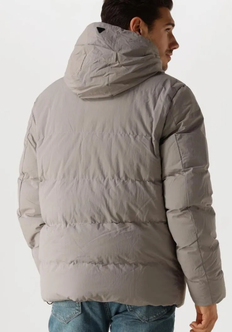 grijze pure path gewatteerde jas regular fit jackets padded404