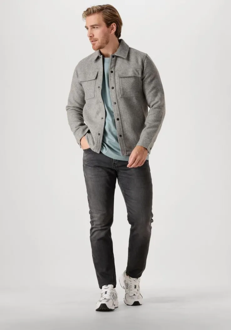 grijze pure path overshirt regular fit shirts over203