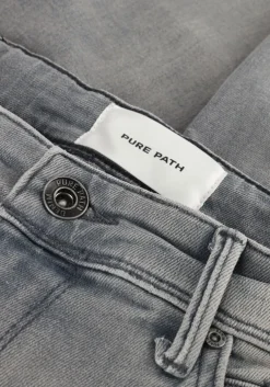 grijze pure path slim fit jeans w1225 the jone