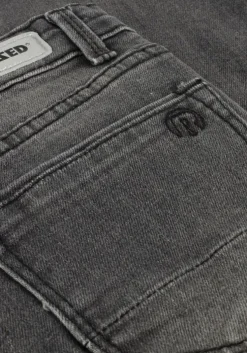 grijze raizzed straight leg jeans missouri