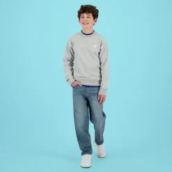 grijze raizzed sweater norwin