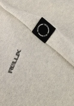 grijze rellix trui loose fit knitwear crewneck