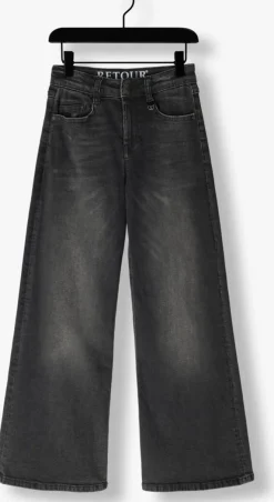 grijze retour straight leg jeans celeste