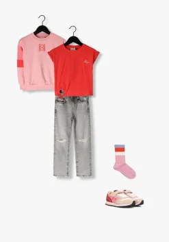 grijze retour straight leg jeans glennis