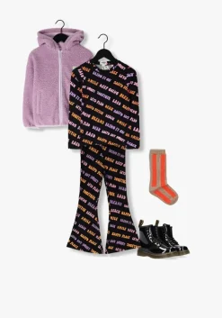 grijze salty stitch flared broek bring it on flared legging