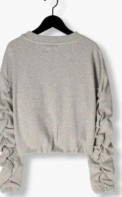 grijze salty stitch sweater salty sweater cropped