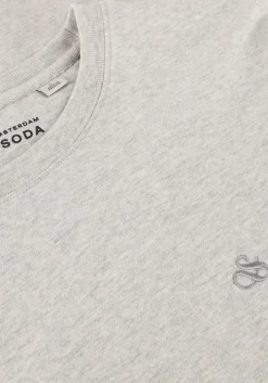 grijze scotch & soda t-shirt logo t-shirt