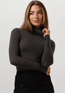 grijze second female coltrui matima t-neck tee
