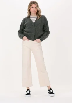 grijze second female vest brook knit reverse boxy cardig