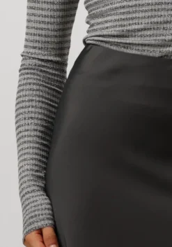 grijze selected femme midirok slflena hw midi skirt