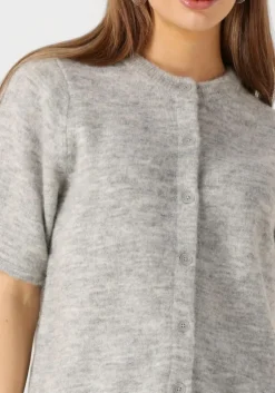 grijze selected femme top slflulu 2/4 knit cardigan