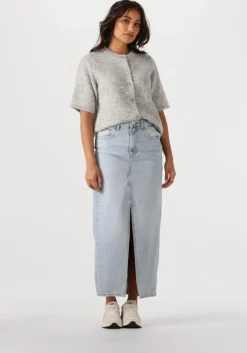 grijze selected femme top slflulu 2/4 knit cardigan