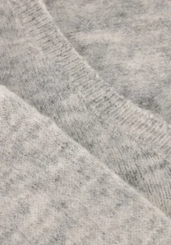 grijze selected femme trui slflulu new ls knit v-neck b noos