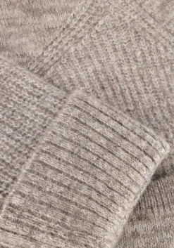 grijze selected femme vest slfalva ls knit cardigan