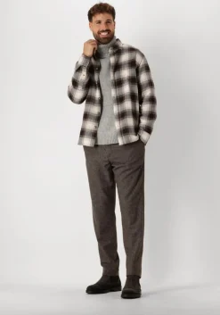 grijze selected homme coltrui slhcody ls knit relaxed roll neck