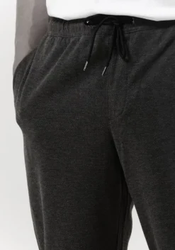 grijze selected homme joggingbroek slimtapered-selby sweat flex pant b