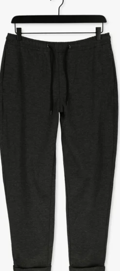 grijze selected homme joggingbroek slimtapered-selby sweat flex pant b