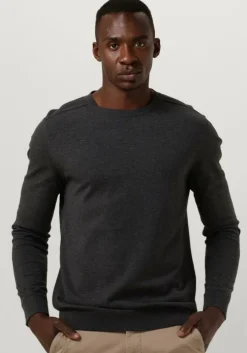 grijze selected homme trui slhberg crew neck noos