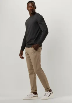 grijze selected homme trui slhberg crew neck noos