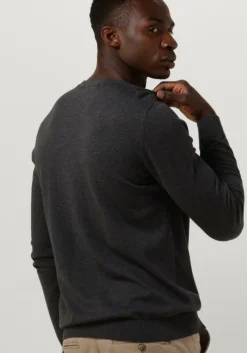 grijze selected homme trui slhberg crew neck noos