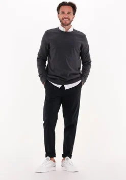 grijze selected homme trui slhberg crew neck noos