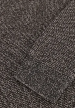 grijze selected homme trui slhross ls knit structure crew neck noos