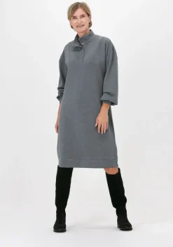 grijze simple midi jurk blair