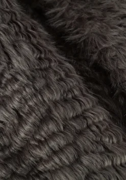 grijze stand studio faux fur jas nicole coat