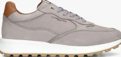 grijze stefano lauran lage sneakers lj2504