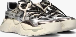 grijze steve madden lage sneakers kingdom