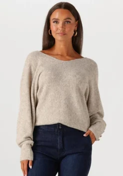 grijze summum trui oversized sweater wool elastane blend knit