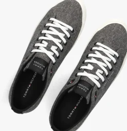 grijze tommy hilfiger lage sneakers th hi vulc low
