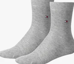 grijze tommy hilfiger sokken th children sock th basic 2p