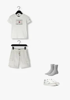 grijze tommy hilfiger sokken th children sock th basic 2p