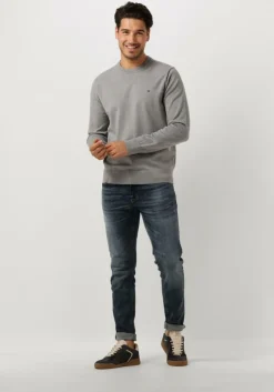 grijze tommy hilfiger trui 1985 crew neck sweater