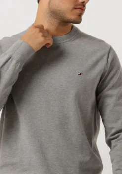 grijze tommy hilfiger trui 1985 crew neck sweater