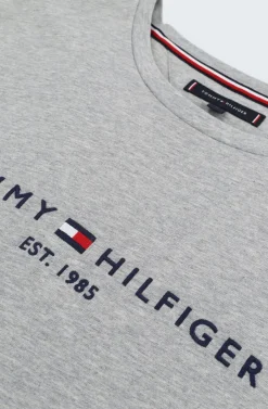 grijze tommy hilfiger t-shirt tommy logo tee